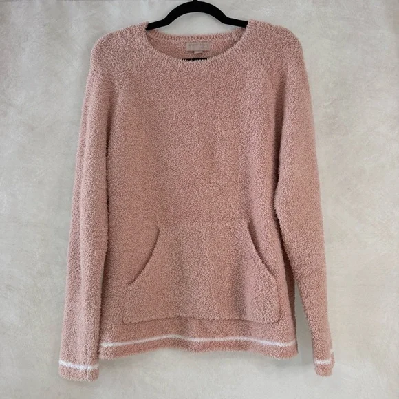 Barefoot Dreams Blush Pink Sweater and Shorts Set - Picture 9 of 16